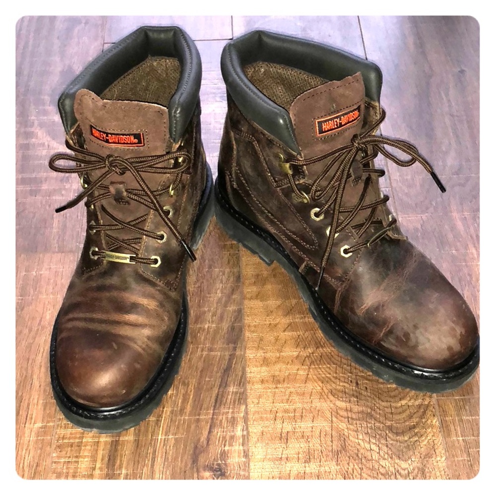 Distressed Harley Davidson boots